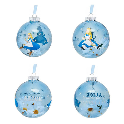 Disney Set of 7 Baubles - Alice In Wonderland