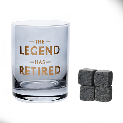 Hotchpotch Orion Whiskey Glass & Stones - Retirement