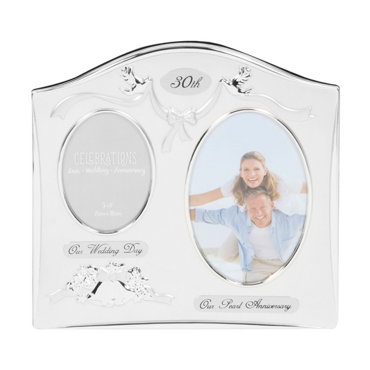 30th Anniversary Gift - Double Photo Frame