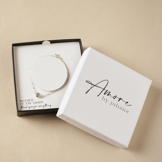 Mother Of The Groom Gift - Silver Plated Bracelet