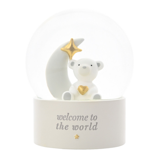 New Baby Gift 'Welcome to the World' Snow Globe