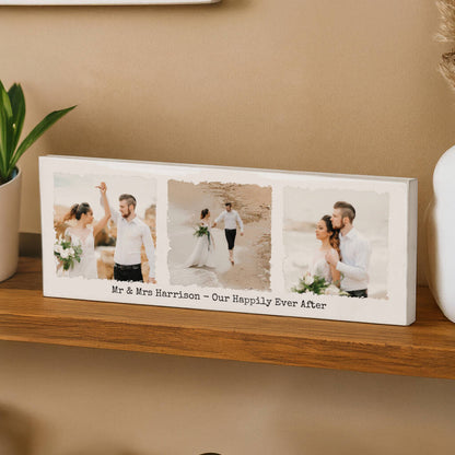 Anniversary Gifts For Couples Photo Mantel Block