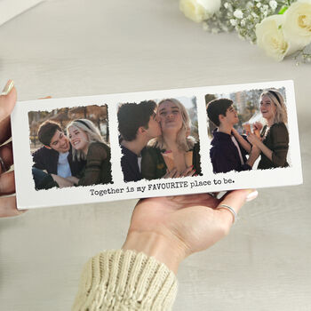 Anniversary Gifts For Couples Photo Mantel Block