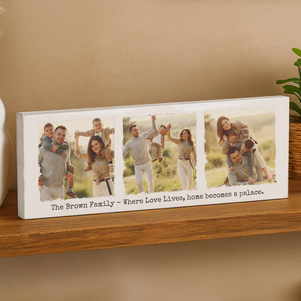 Anniversary Gifts For Couples Photo Mantel Block