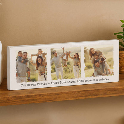 Anniversary Gifts For Couples Photo Mantel Block