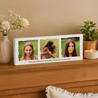 Anniversary Gifts For Couples Photo Mantel Block
