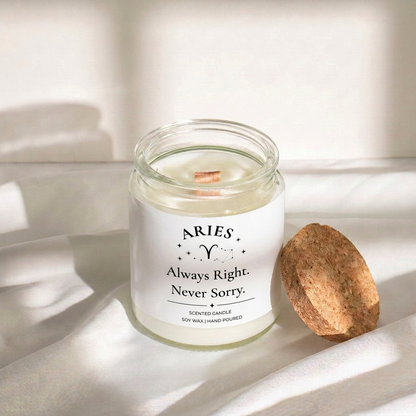 Aries Zodiac Candle