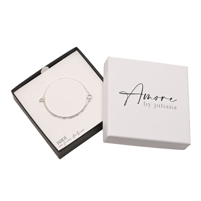 Amore Silver Plated Bracelet - Bride