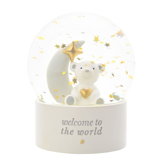 New Baby Gift 'Welcome to the World' Snow Globe