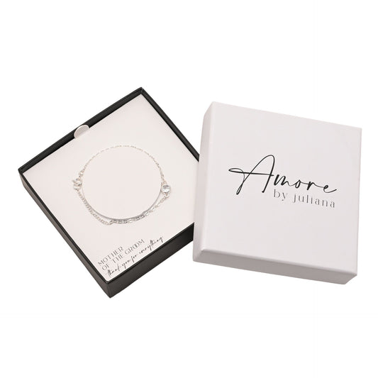 Mother Of The Groom Gift - Silver Plated Bracelet