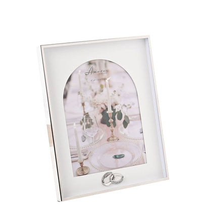Amore Box  Arch Photo Frame With Rings 6" x 8"