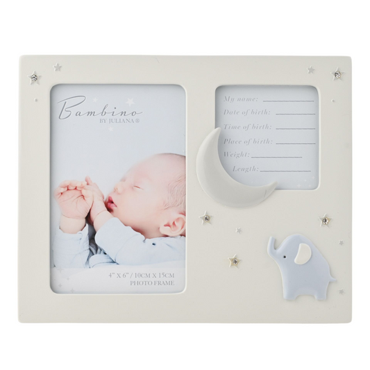 Baby Photo Frame with Elephant Icon 4" x 6"