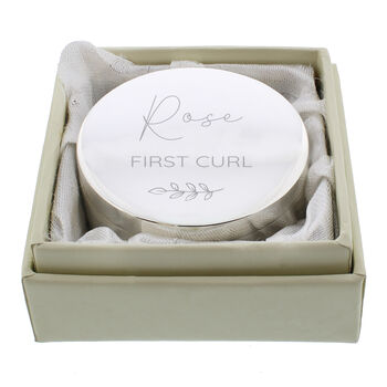 Baby First Tooth And Curl Keepsake Box Gift Personalised