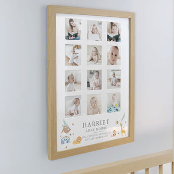 Baby Gifts My First Year Photo Memories Print
