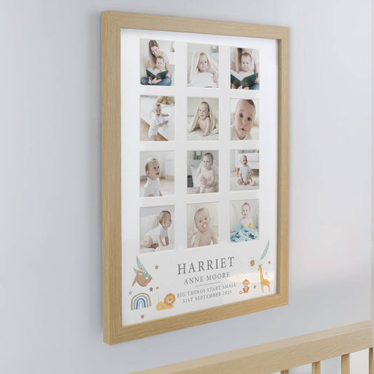 Baby Gifts My First Year Photo Memories Print