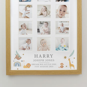 Baby Gifts My First Year Photo Memories Print