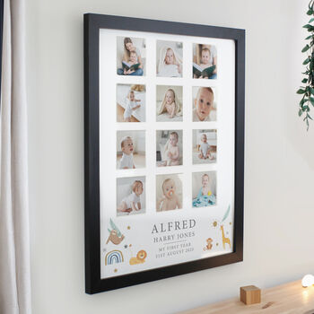 Baby Gifts My First Year Photo Memories Print