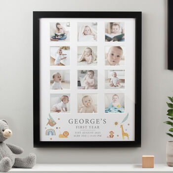 Baby Gifts My First Year Photo Memories Print