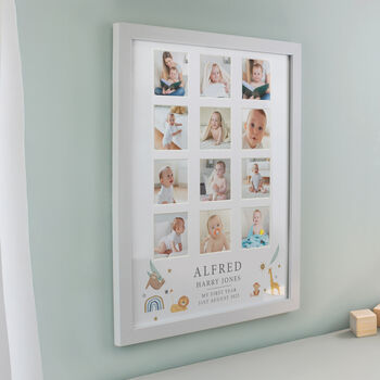 Baby Gifts My First Year Photo Memories Print
