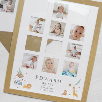 Baby Gifts My First Year Photo Memories Print