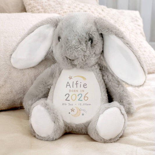 Baby's First Birthday Gifts Personalised Bunny Soft Toy