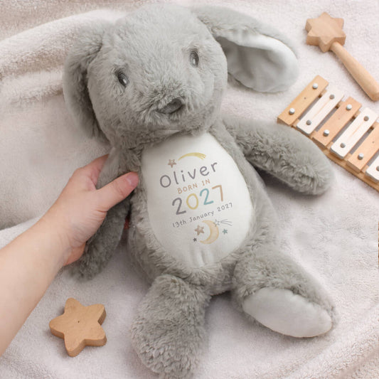 Baby's First Birthday Gifts Personalised Bunny Soft Toy