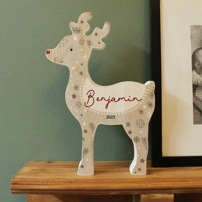 Baby's First Christmas Gift Personalised Reindeer Decoration