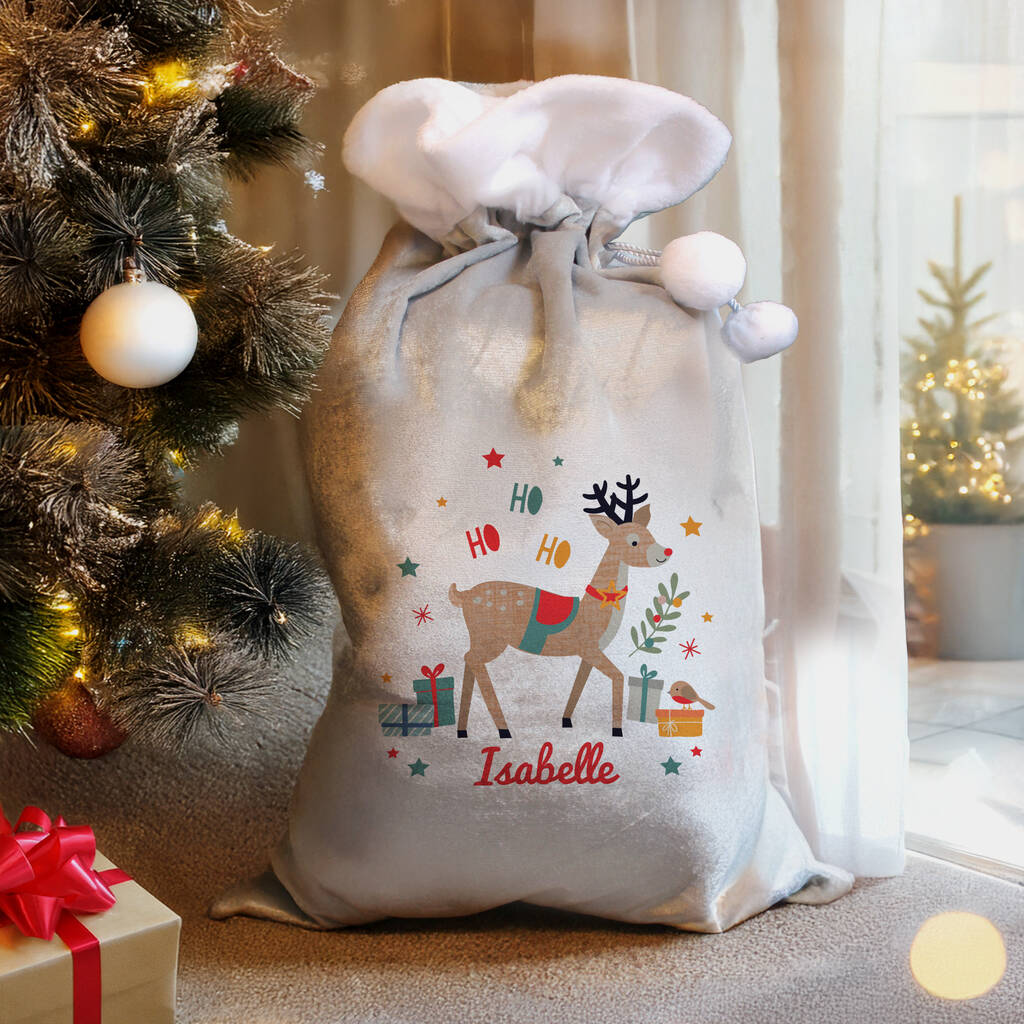 Baby's First Christmas Sack Reindeer Xmas Gift For Children