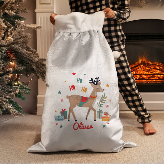 Baby's First Christmas Sack Reindeer Xmas Gift For Children