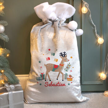Baby's First Christmas Sack Reindeer Xmas Gift For Children