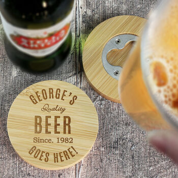 Beer Gifts For Him Pint Glass, Coaster And Opener