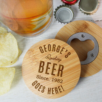 Beer Gifts For Him Pint Glass, Coaster And Opener