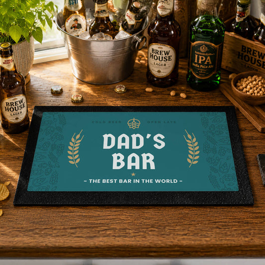 Beer Gifts For Men Personalised Beer Bar Mat