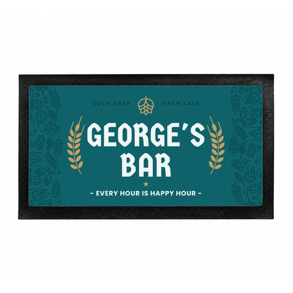 Beer Gifts For Men Personalised Beer Bar Mat
