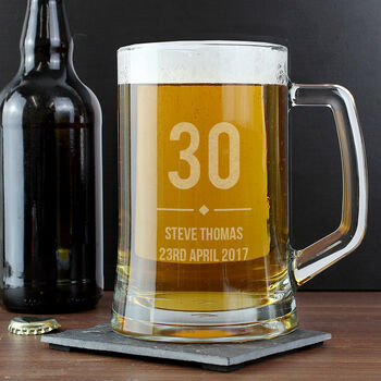 Birthday Gift For Men Personalised Beer Tankard