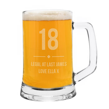 Birthday Gift For Men Personalised Beer Tankard