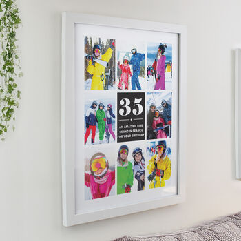 Birthday Gifts 40th 50th 60th 70th Milestone Photo Collage Frame