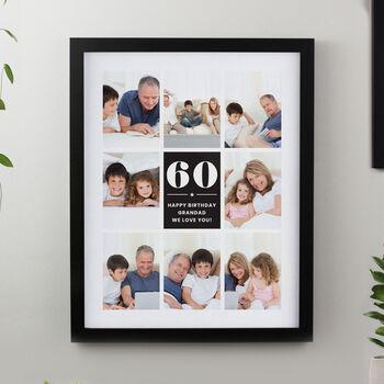 Birthday Gifts 40th 50th 60th 70th Milestone Photo Collage Frame