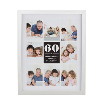 Birthday Gifts 40th 50th 60th 70th Milestone Photo Collage Frame