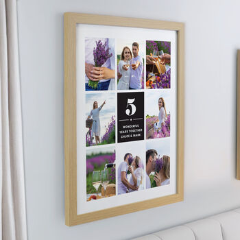 Birthday Gifts 40th 50th 60th 70th Milestone Photo Collage Frame