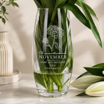 Birthday Gifts For Her Birth Month Flowers Vase