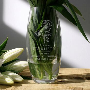 Birthday Gifts For Her Birth Month Flowers Vase