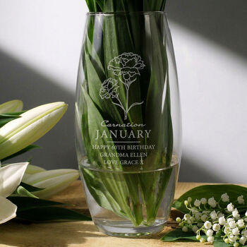 Birthday Gifts For Her Birth Month Flowers Vase