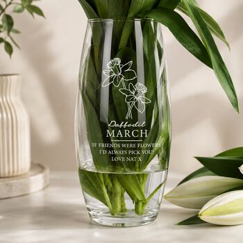 Birthday Gifts For Her Birth Month Flowers Vase