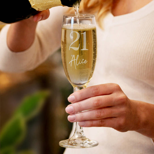 Birthday Gifts For Her Champagne Flute Glass