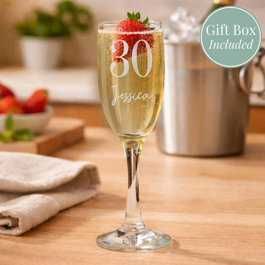 Birthday Gifts For Her Champagne Flute Glass