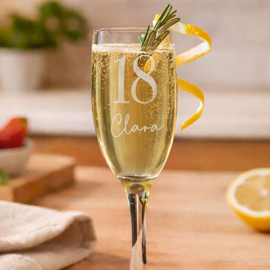 Birthday Gifts For Her Champagne Flute Glass