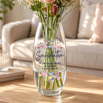 Birthday Gifts For Her Personalised Glass Flower Vase