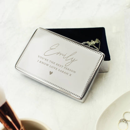 Birthday Gifts For Her Personalised Jewellery Box