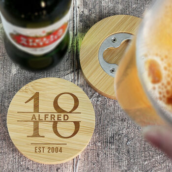 Birthday Gifts For Men Personalised Pint Glass And Coaster Set